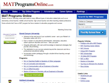 Tablet Screenshot of matprogramsonline.com